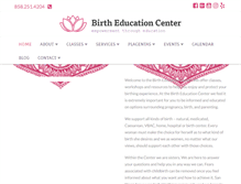 Tablet Screenshot of birtheducationcenter.com